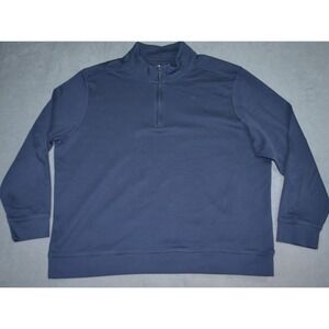 Tommy Bahama Martinique 1/2 Zip Sweater Pullover Sweatshirt Navy 3XL PimaCotton